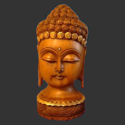Dunkler Buddha Kopf